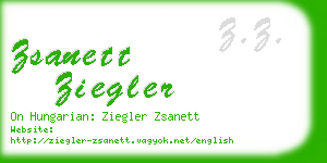 zsanett ziegler business card